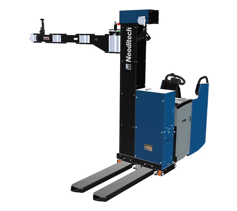 Mobiler Neoditech-Kommissionierer für Picking und Logistik bis 100 kg.